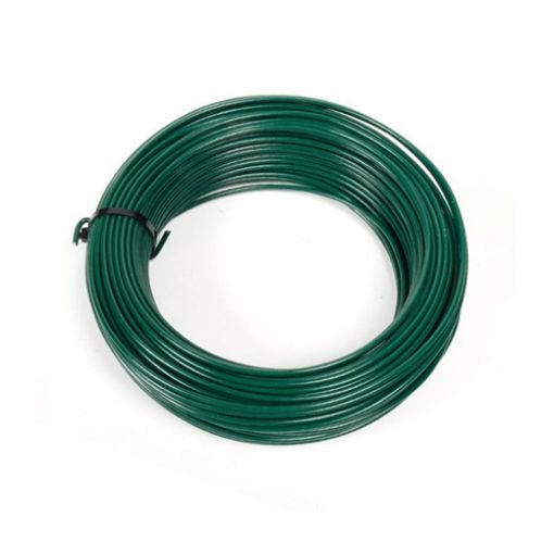 Imagen de Alambre "plastificado" Verde Nº14/17  3 mm Mazo 5 kg