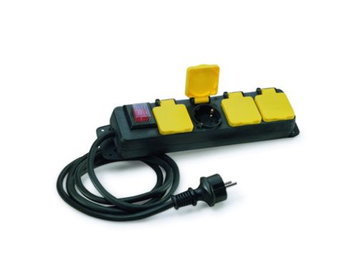 Imagen de Base multiple 4-Bases c/tapa + interruptor