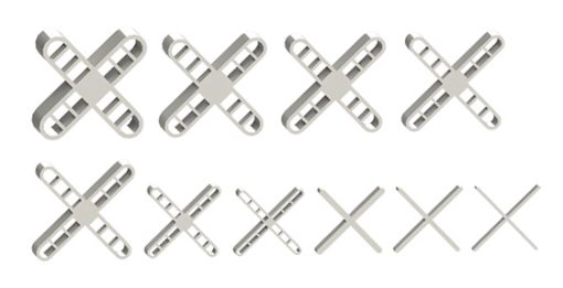 Imagen de Cruceta alicatado RUBI 1 mm (300 u) (02911)