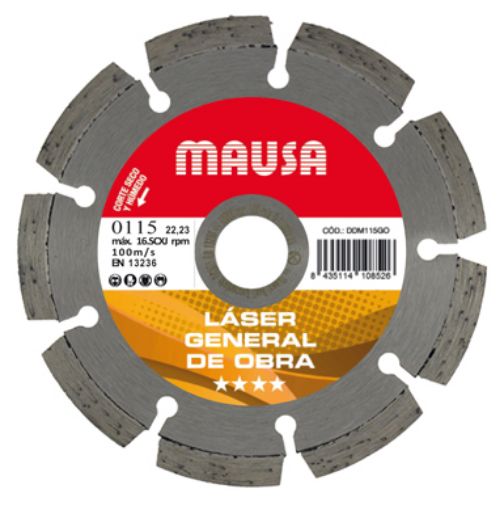 Imagen de Disco diamante MAUSA Ø 115 Laser General de obra