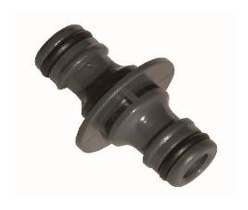 Imagen de Empalme union doble para conector rapido manguera agua