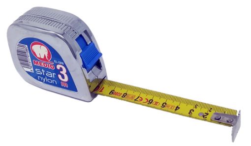 Imagen de Flexometro ABS cromado 3 m x 19 mm