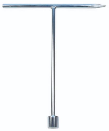 Imagen de Llave de aforo cuadrado 21 mm con puntero