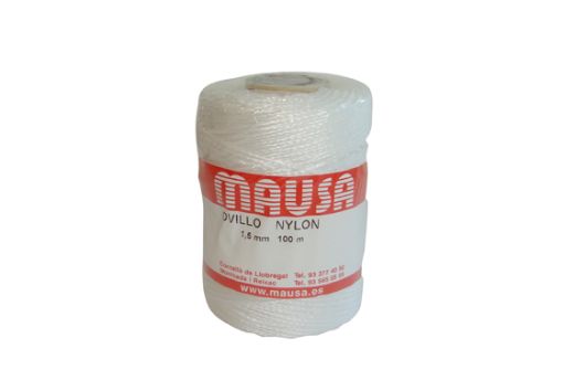 Imagen de Ovillo MAUSA nylon 1,5 mm 100 m "Blanco"