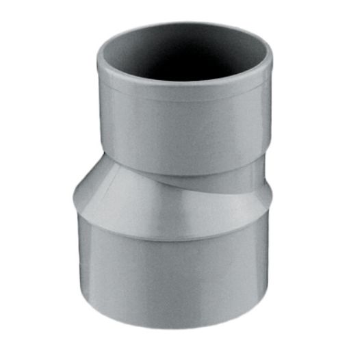 Imagen de Reduccion excen. canalon PVC gris 110-90mm (207019)