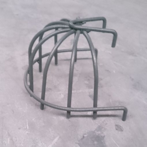 Imagen de MORRION PARAHOJAS ACERO GRIS-FORJA 180º