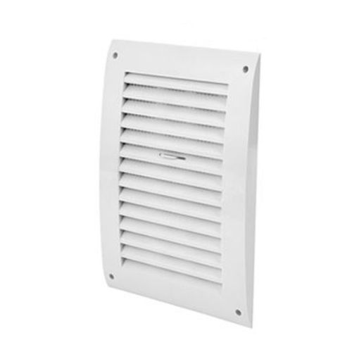 Imagen de Rejilla ventilacion plana ABS 170x250 mm blanca c/regulador