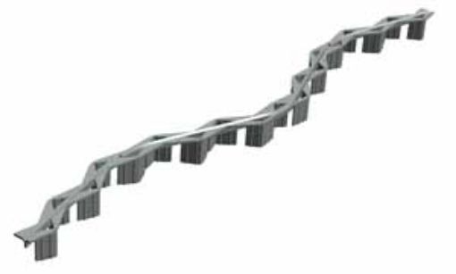 Imagen de Separador plastico "Zig-Zag" 30 mm 0,80 m