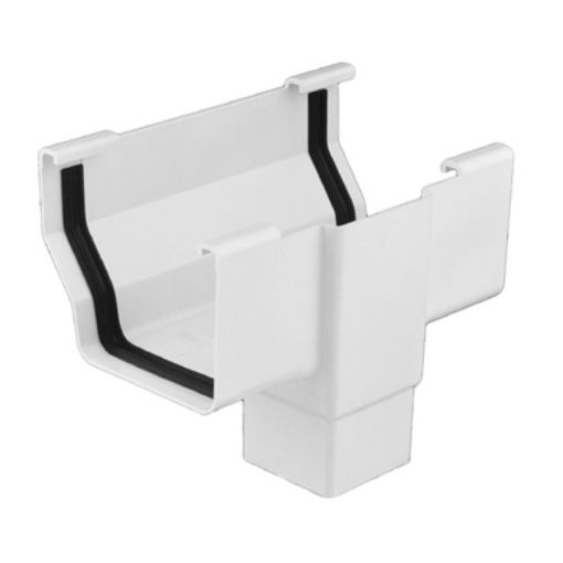 Imagen de EUME Bajada central canalon PVC blanco (223001)