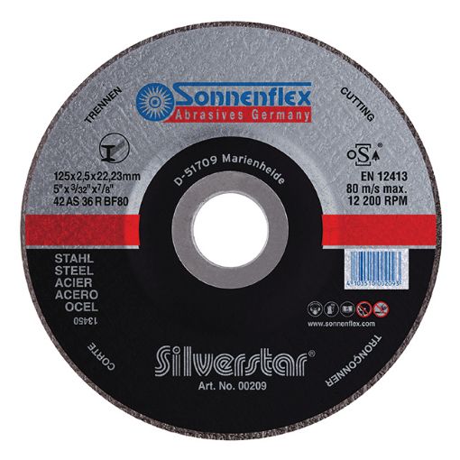 Imagen de Disco abrasivo corte Metal 125x3 mm