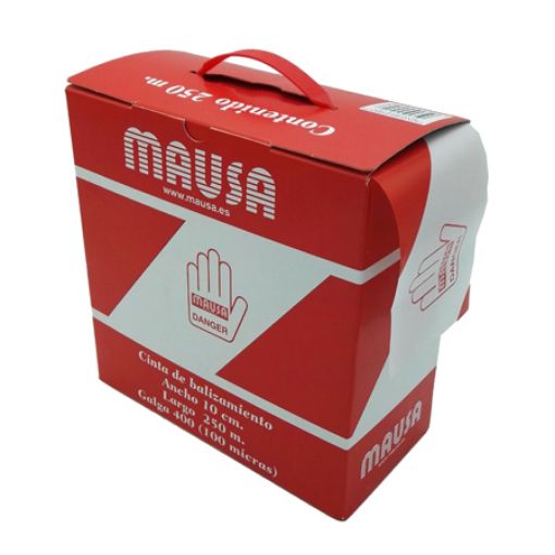 Imagen de Cinta balizamiento MAUSA 10 cm G-400 blanca/roja