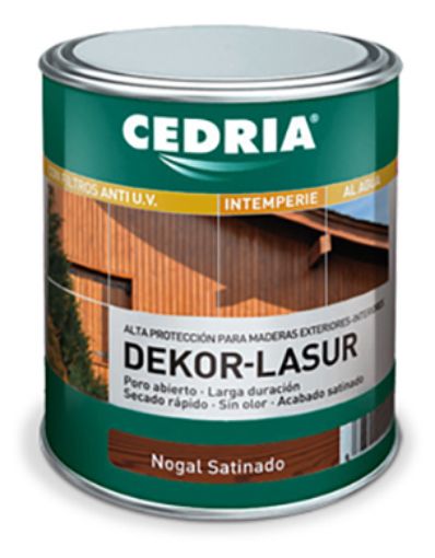 Imagen de CEDRIA Dekor lasur Color Nogal  4 L