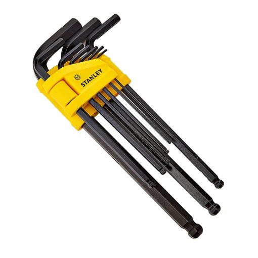 Imagen de Juego llave allen hexagonal larga cabeza esferica (9 llaves)