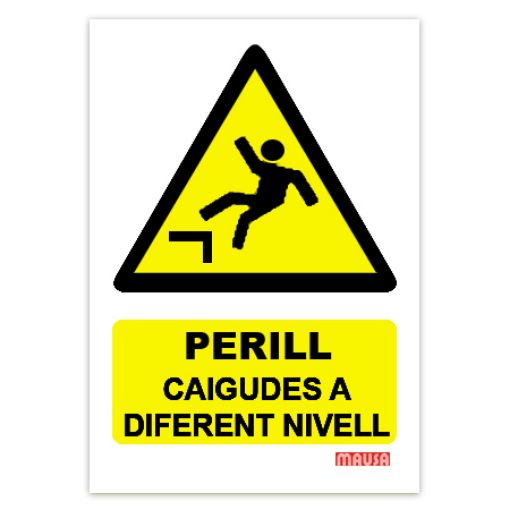 Imagen de Cartel "Perill caigudes a diferent nivell"