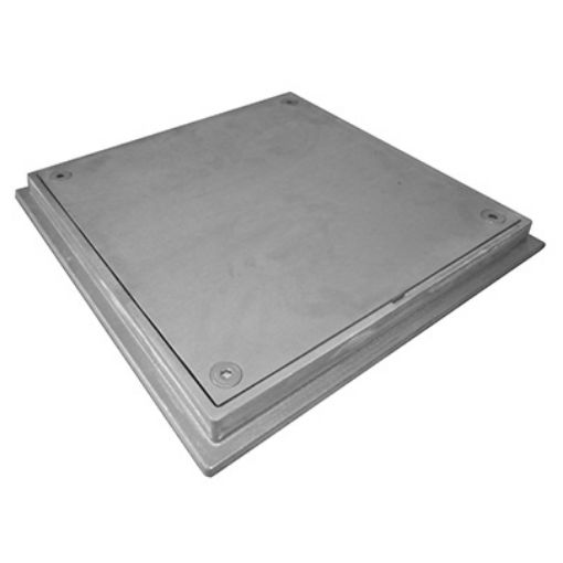 Imagen de MARCO Y TAPA REG HERMETICA ALUMINIO FUNDIDO LISA 60x60cm