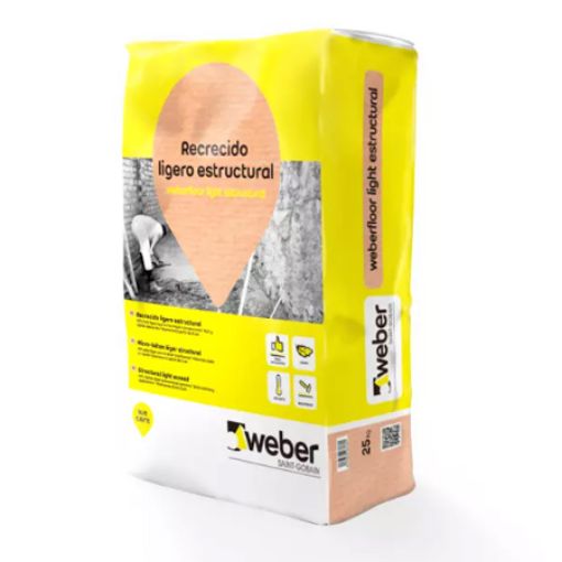 Imagen de WEBERFLOOR LIGHT ESTRUCTURAL (saco 25 kg)