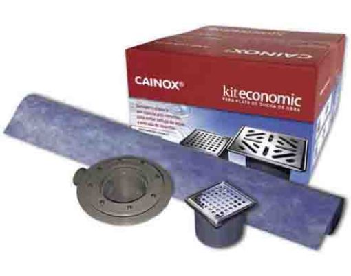 Imagen de KIT ECONOMIC PARA PLATO DUCHA 10x10 S/H Ø50 + TELA 1,5x2 m