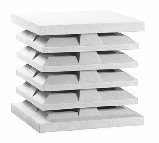 Imagen de ASPIRADOR ESTATICO CUADRADO INTERMEDIO 46x46cm BLANCO (SAS)