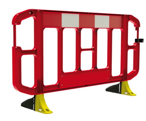 Imagen de Valla plastico 2 m Roja pie anti tropiezo