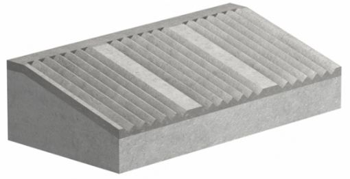 Imagen de BORDILLO AMERICANO RAYADO 50x25x13 cm