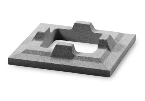 Imagen de ASPIRADOR ESTATICO CUADRADO BASE 38x38cm GRIS (SAS)