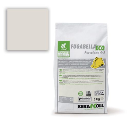 Imagen de KERAKOLL FUGABELLA® ECO PORCEL 0-5 02 GRIS LUZ (saco 5 kg)