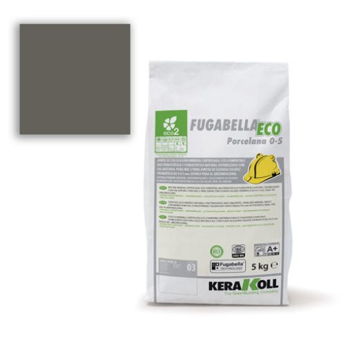 Imagen de KERAKOLL FUGABELLA® ECO PORCEL 0-5 05 ANTRACITA (saco 5 kg)