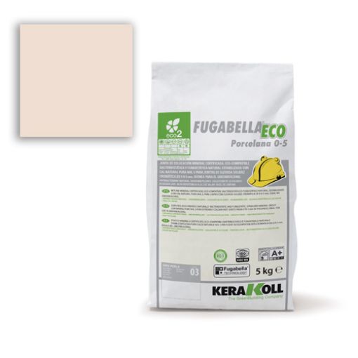 Imagen de KERAKOLL FUGABELLA® ECO PORCEL 0-5 31 BEIGE DAKAR(saco 5 kg)