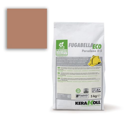 Imagen de KERAKOLL FUGABELLA® ECO PORCEL 0-5 11 MARRON (saco 5 kg)