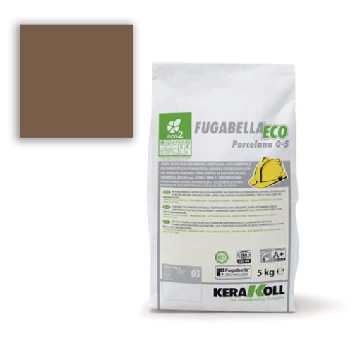 Imagen de KERAKOLL FUGABELLA® ECO PORCEL 0-5 12 NOGAL (saco 5 kg)
