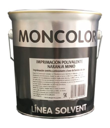 Imagen de MONCOLOR IMPRIMACION POLIVALENTE NARANJA MINIO 5 kg