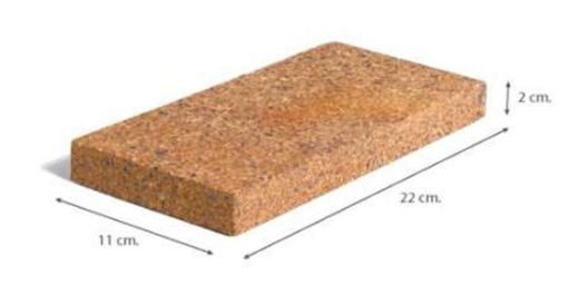 Imagen de TOCHO REFRACTARIO 220x110x20 mm (Teide)