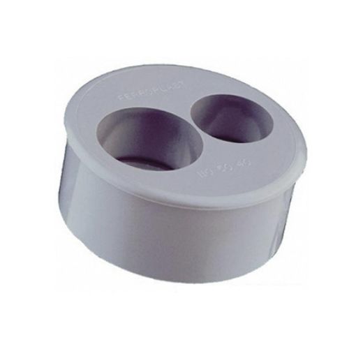 Imagen de Tapon reducc. "doble" PVC 125-40-32 mm