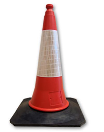 Imagen de Cono 2 piezas 75 cm base goma