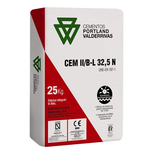 Imagen de PORTLAND CEM II/B-L 32,5 N (saco 25 kg) (Uniland)