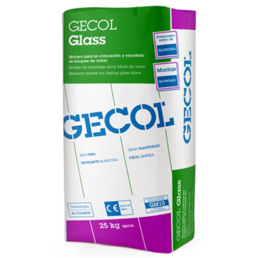 Imagen de GECOL GLASS BLANCO (saco 25 kg)