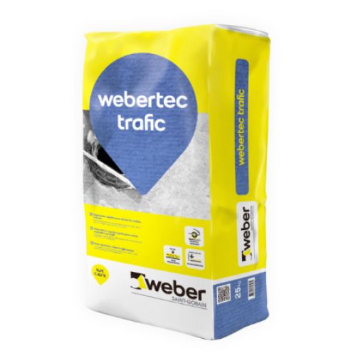 Imagen de WEBERTEC TRAFIC NEGRO (saco 25 kg)