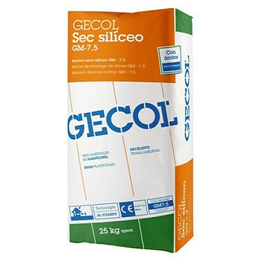 Imagen de GECOL SEC SILICEO GM-7,5 GRIS (saco 25 kg)