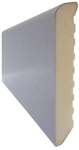 Imagen de Zocalo PVC espumado 70 x 10  Mel Aluminio