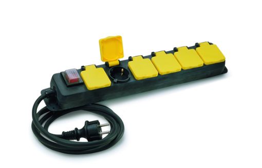 Imagen de Base multiple 6-Bases IP44 c/tapa + interruptor