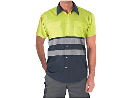 Imagen de Camisa AV CITY m/c Am/Marino T-42