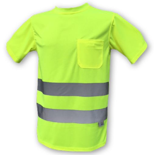 Imagen de Camiseta AV "1030C" manga corta Amarillo Fluor T-XL