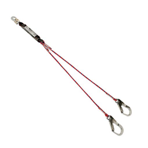 Imagen de Eslinga doble c/absorbedor cuerda semiestatica Ø11 mm EN 355