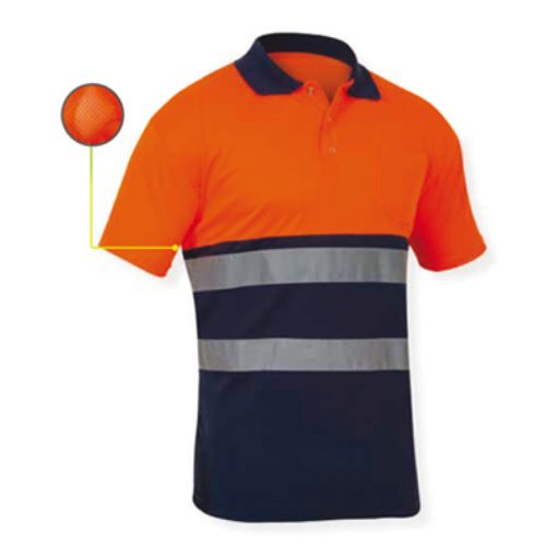 Imagen de Polo AV SUNNY m/c Am/Marino T-3XL