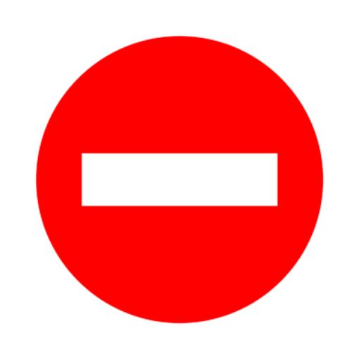 Imagen de Señal "Bolsa" Direccion prohibida TR-101