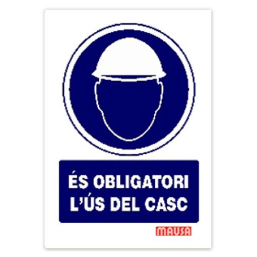 Imagen de Cartel "Obligatori l'us del casc"