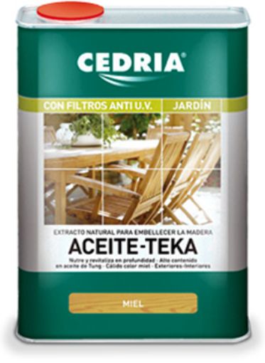 Imagen de CEDRIA Aceite Teka Color Miel   4 L