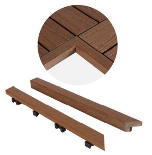 Imagen de Perfil loseta NEWTECHWOOD MSP-QD-IT-ZX Teak ang int (2 u)