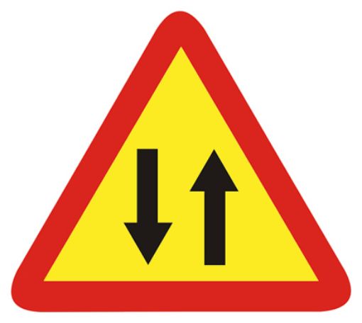 Imagen de Señal Doble sentido de circulacion (TP-25)