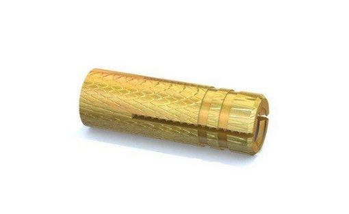 Imagen de Taco laton para techo rosca interna M-6  x 23mm Ø8